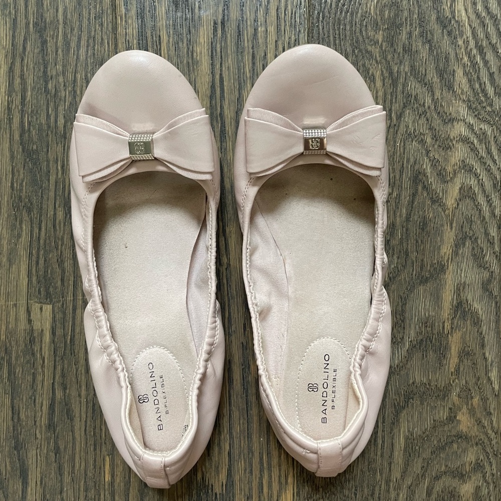 Bandolino Womens Pink Ballet Flats